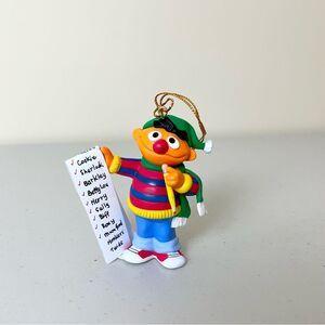 NIB Sesame Street 1992 Ernie Ornament Jim Henson Christmas Ornament
